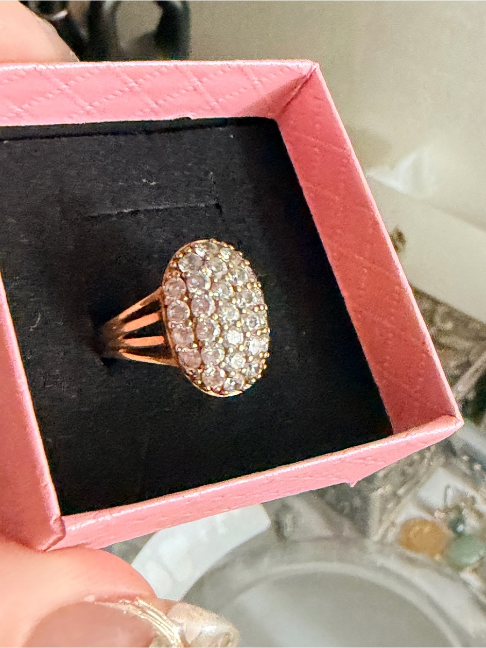 Paved CZ vermeil 925 EFFY ring!